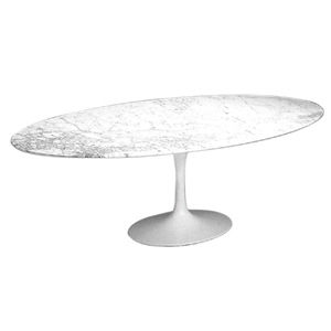 Oval Tulip Coffee Table - H 16
