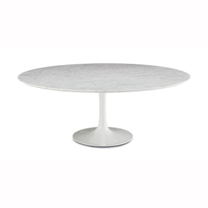 Oval Tulip Coffee Table - H 16